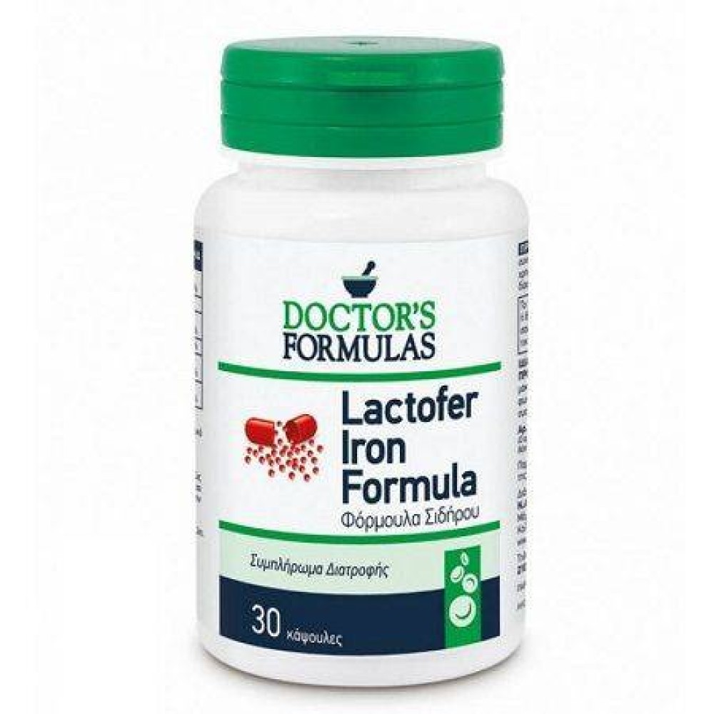 Doctor's Formulas | Lactofer Iron | Φόρμουλα Σιδήρου | 30 κάψουλες