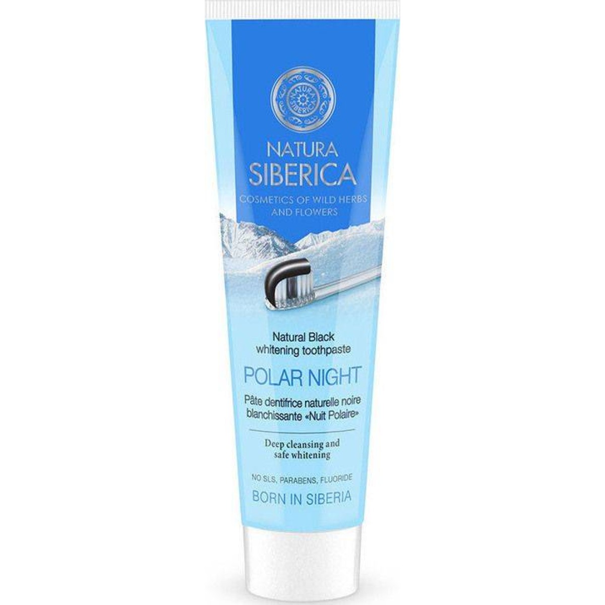 Natura Siberica | Natural Black Toothpaste "Polar Night" | Φυσική Λευκαντική Οδοντόκρεμα Με Κάρβουνο | 100gr