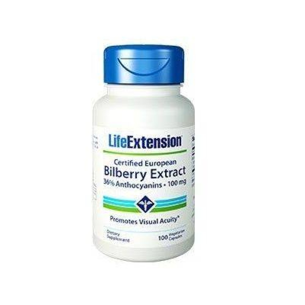 Life Extension | Bilberry Extract 100mg |Συμπλήρωμα Διατροφής Για την υγεία των ματιών | 90caps