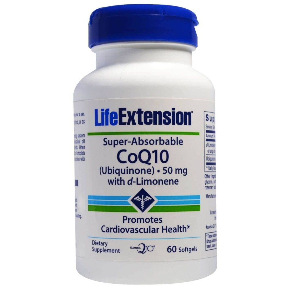 Life Extension | Super Absorbable CoQ10 50mg | Συμπλήρωμα για Ενέργεια και Προστασία του Καρδιαγγειακού | 60 softgels