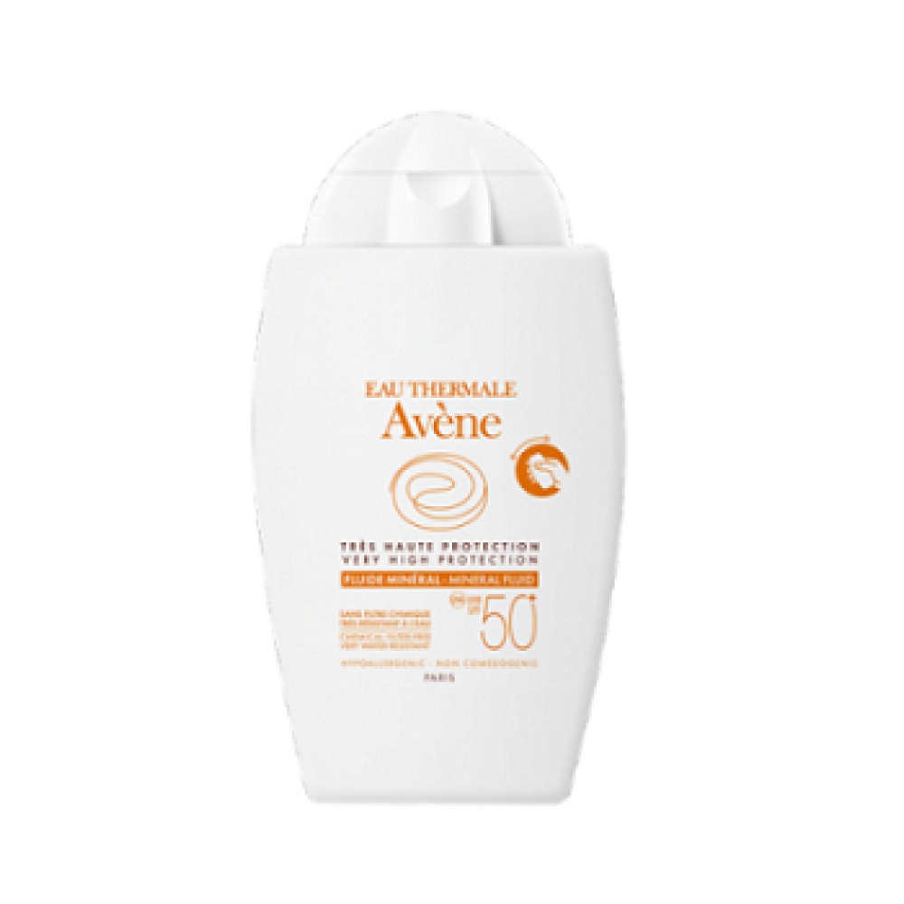 Avene | Fluide Mineral  SPF50+ | Αντιηλιακό Προσώπου Για Ευαίσθητο  Μη Ανεκτικό Δέρμα | 40ml