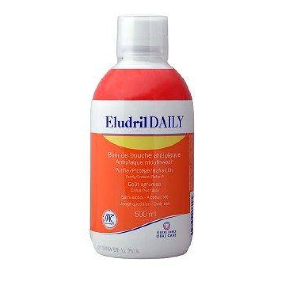 Elgydium | Eludril Daily Mouthwash | Στοματικό Διάλυμα κατά της Πλάκας | 500ml