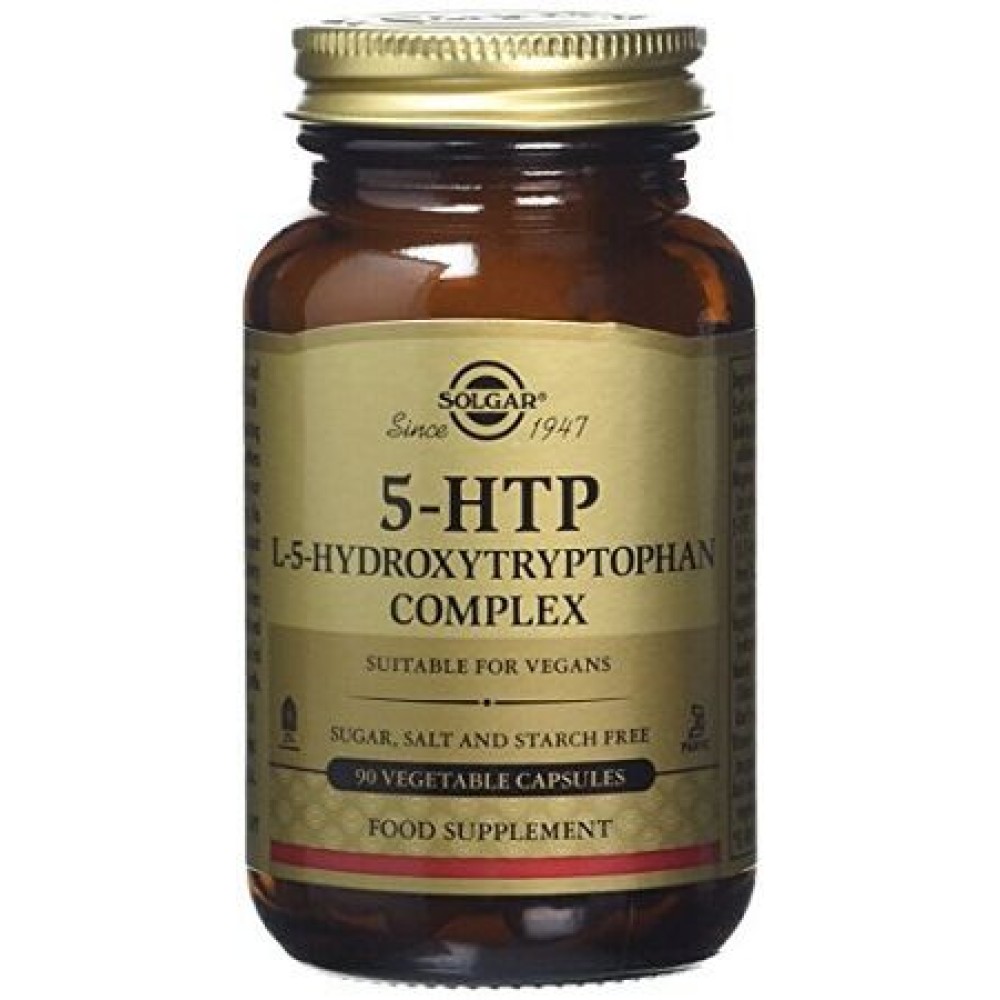 Solgar | 5-HTP Hydroxytryptophan | Συμπλήρωμα Διατροφής για την Υγεία του Νευρικού Συστήματος | 90caps