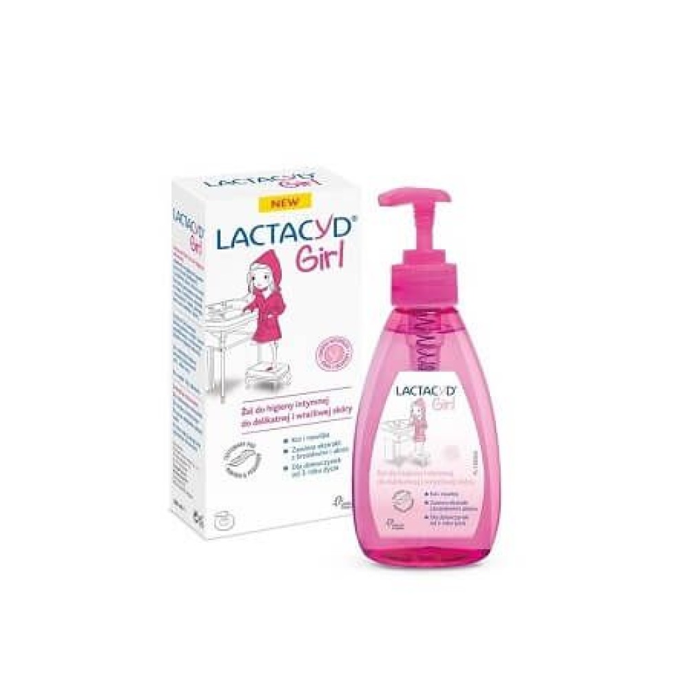 Lactacyd | Girl Ultra Mild Intimate Cleansing Gel | Ήπιο Gel Καθαρισμού Ευαίσθητης Περιοχής για κορίτσια από 3 ετών | 200ml
