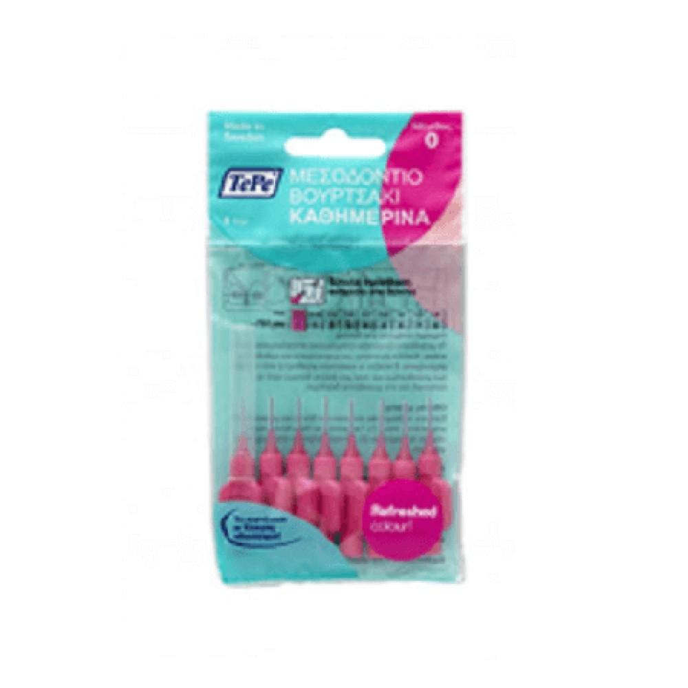 Tepe | Interdental Brush 0.4mm | Μεσοδόντιο Βουρτσάκι Φούξια | 8τμχ