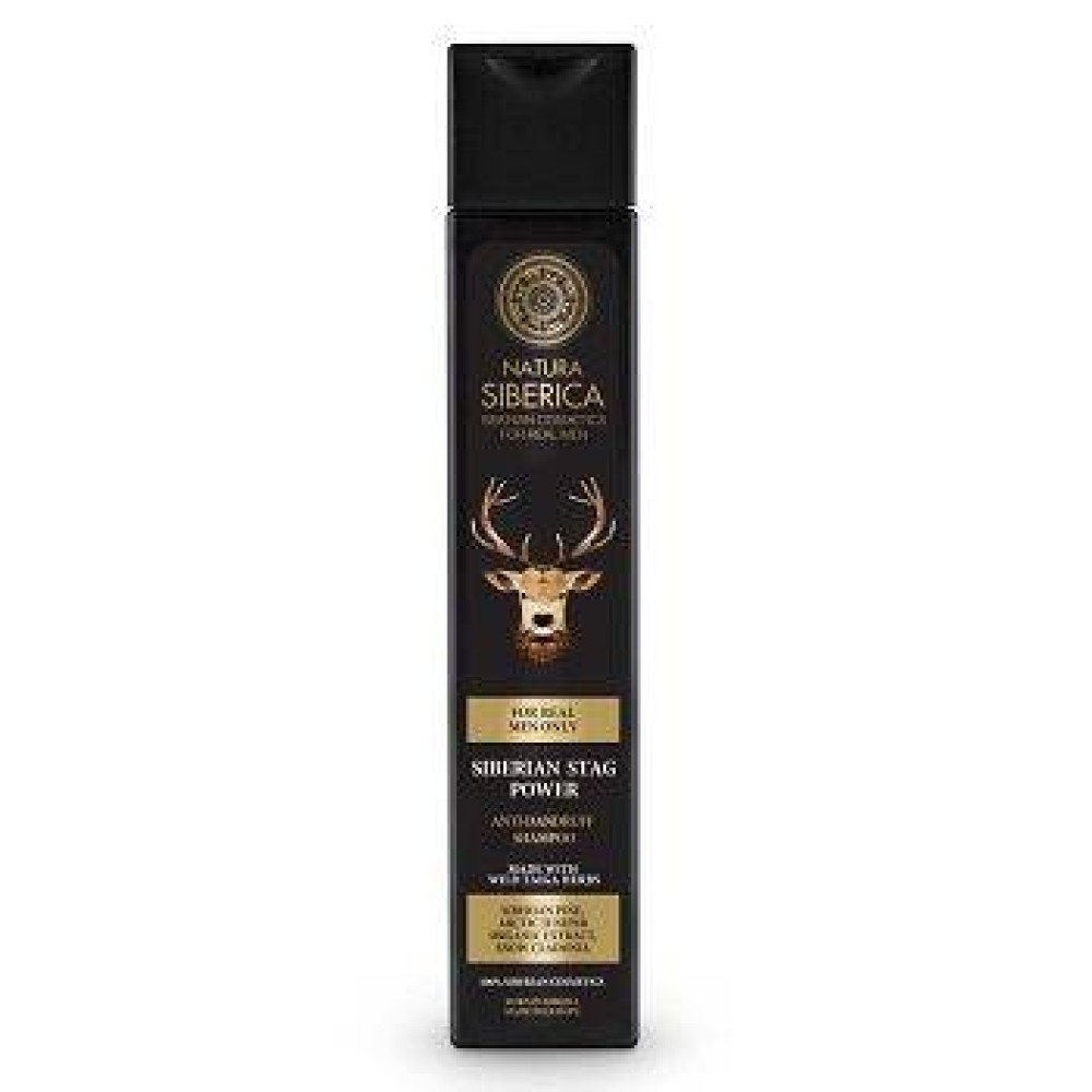 Natura Siberica |Men Siberian Stag Power | Σαμπουάν Κατά της Πιτυρίδας | 250 ml