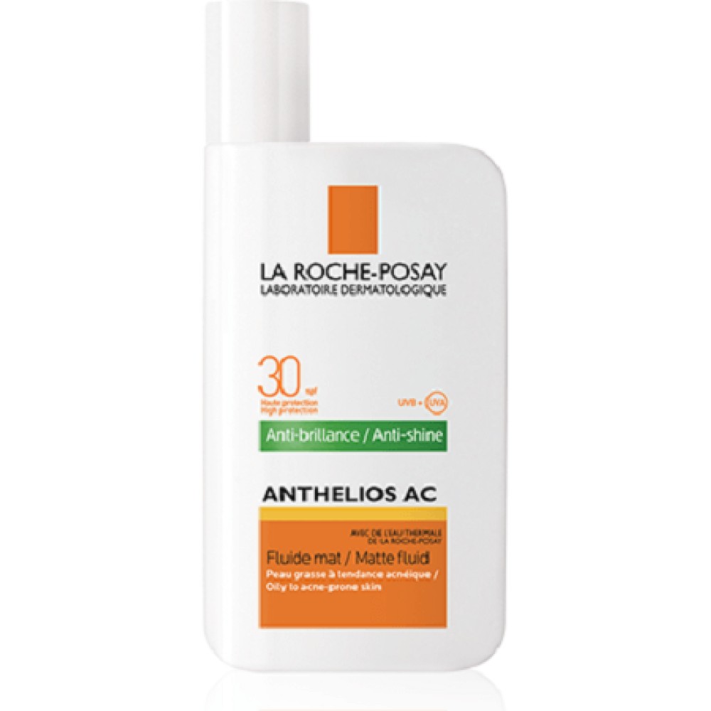 La Roche-Posay | Anthelios AC Anti-shine Mat Fluid SPF30 | Λεπτόρρευστη Αντηλιακή Κρέμα Προσώπου | 50ml