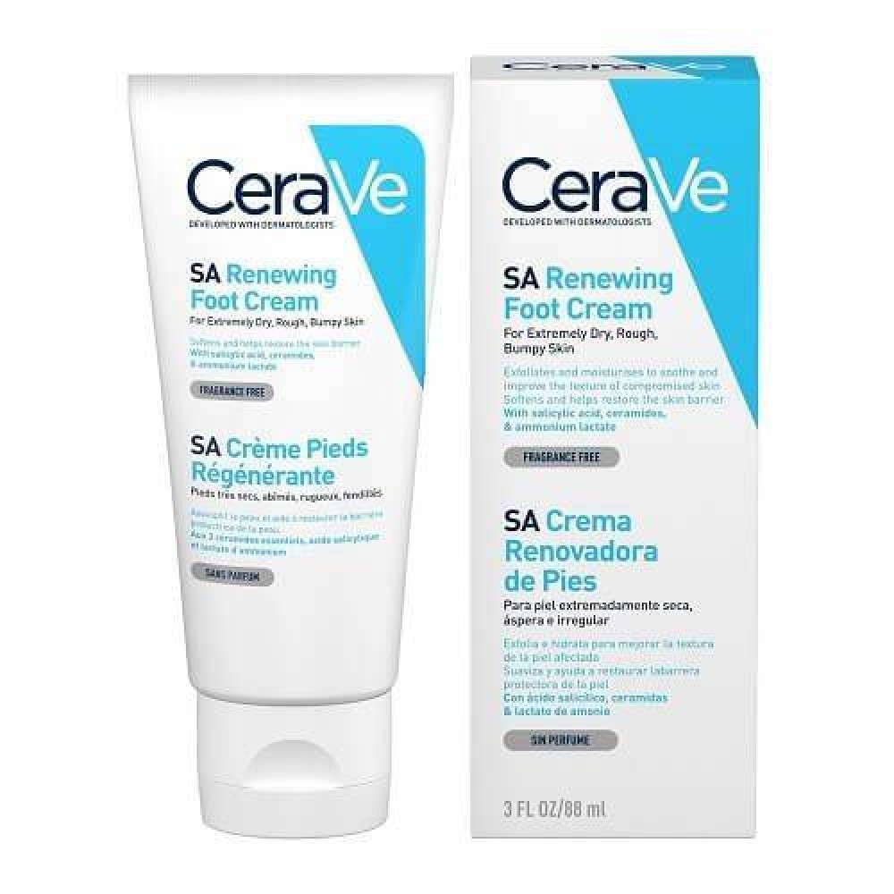 CeraVe | SA Renewing Foot Cream | Αναπλαστική Κρέμα Ποδιών | 88ml