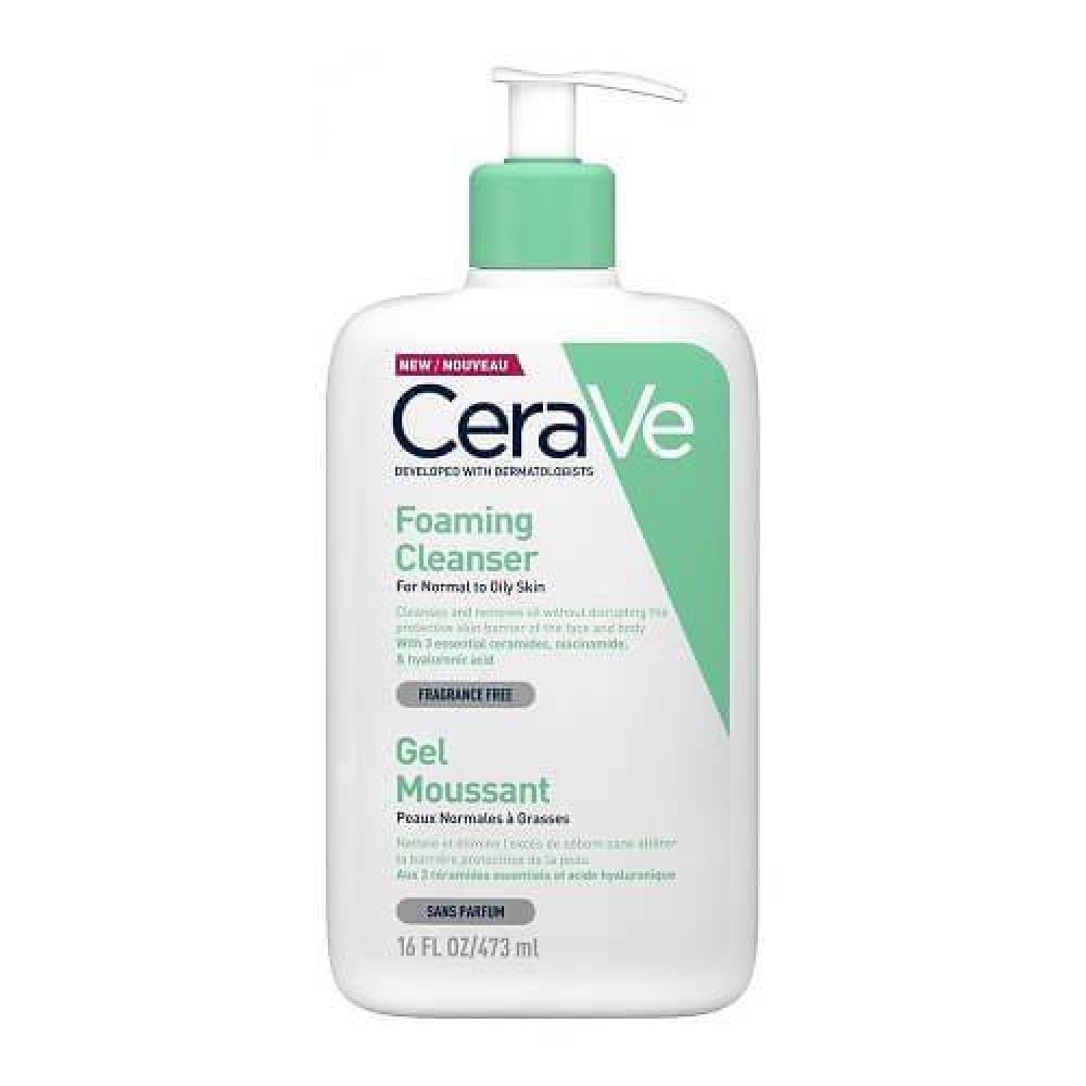 CeraVe | Foaming Cleanser | Gel Καθαρισμού Πρόσωπο & Σώμα  |473ml