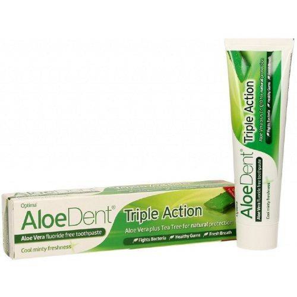 Optima| Aloedent Toothpaste Triple Action | Οδοντόκρεμα με Τριπλή Δράση| 100ml