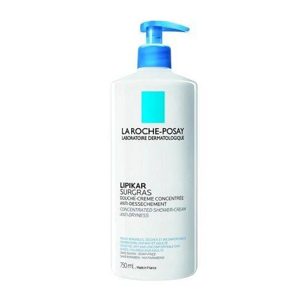 La Roche-Posay | Lipikar Surgras Bonus Pack | Καθαριστικό Κρεμοντούς για Ξηρό/ Ατοπικό Δέρμα Bonus Pack με 350ml Δώρο| 750ml