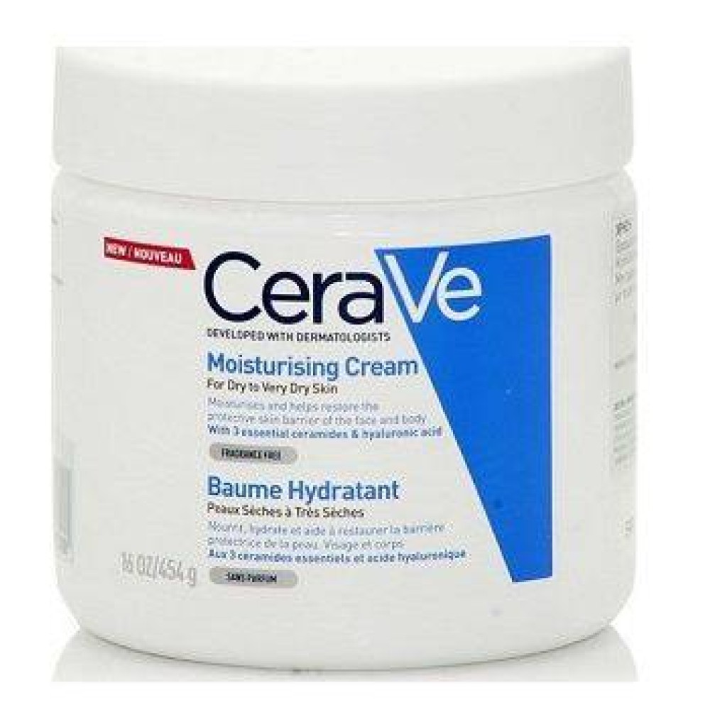 CeraVe | Moisturising Cream | Ενυδατική Κρέμα για Πρόσωπο & Σώμα για Ξηρό / Πολύ Ξηρό Δέρμα|454gr