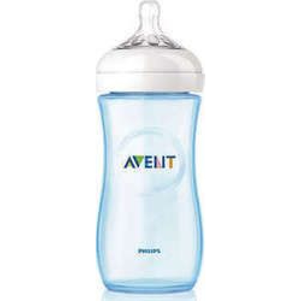 Avent | Natural | Πλαστικό Μπιμπερό Μπλε 6m+ | 330ml