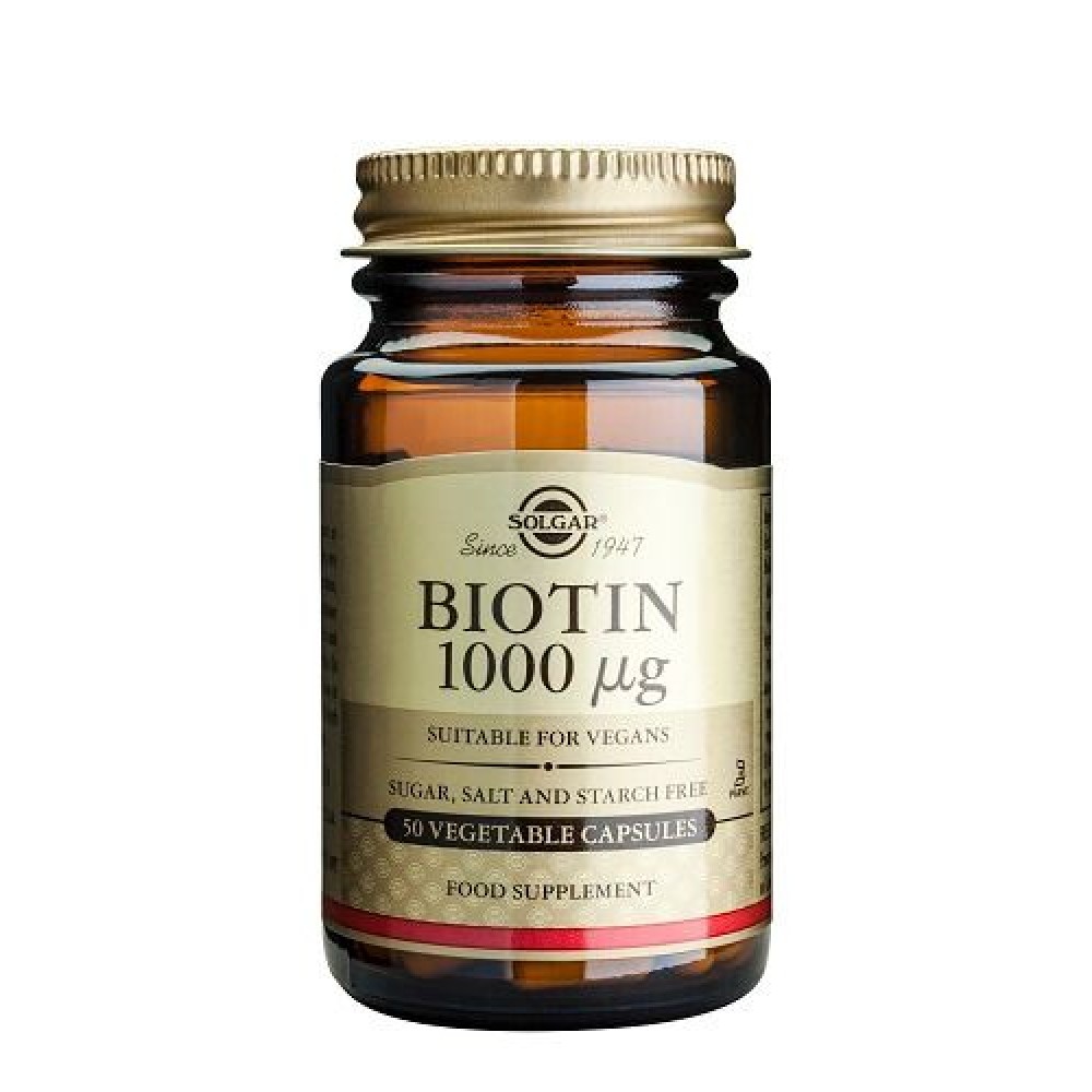 Solgar | Biotin 1000μg | Βιοτίνη | 50caps