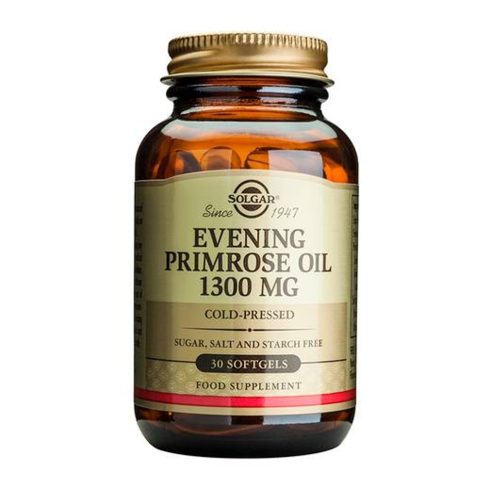 Solgar | Evening Primrose Oil 1300mg| Συμπλήρωμα Διατροφής Νυχτολούλουδο | 30 softgels