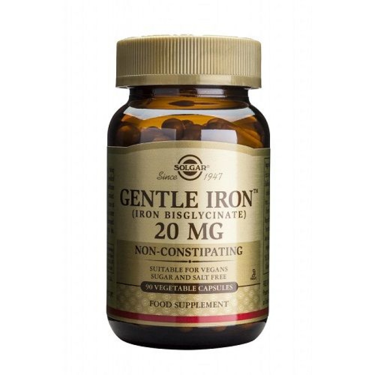 Solgar | Gentle Iron 20mg| Συμπλήρωμα Διατροφής Σίδηρος | 90caps