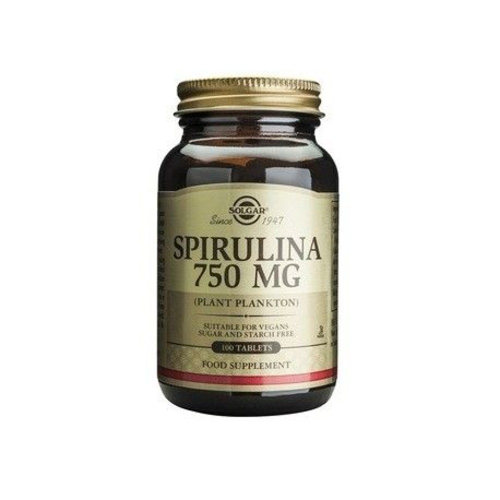 Solgar | Spiroulina 750mg | Σπιρουλίνα | 100tabs