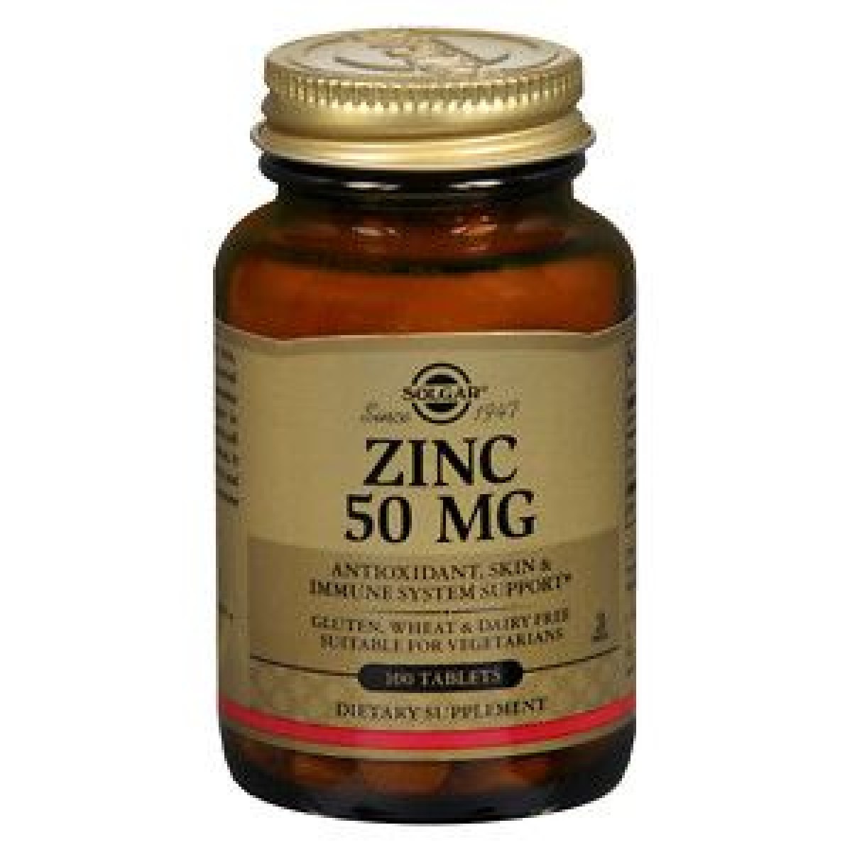 Solgar | Zinc 50mg | Συμπλήρωμα Διατροφής Ψευδάργυρος |100tabs
