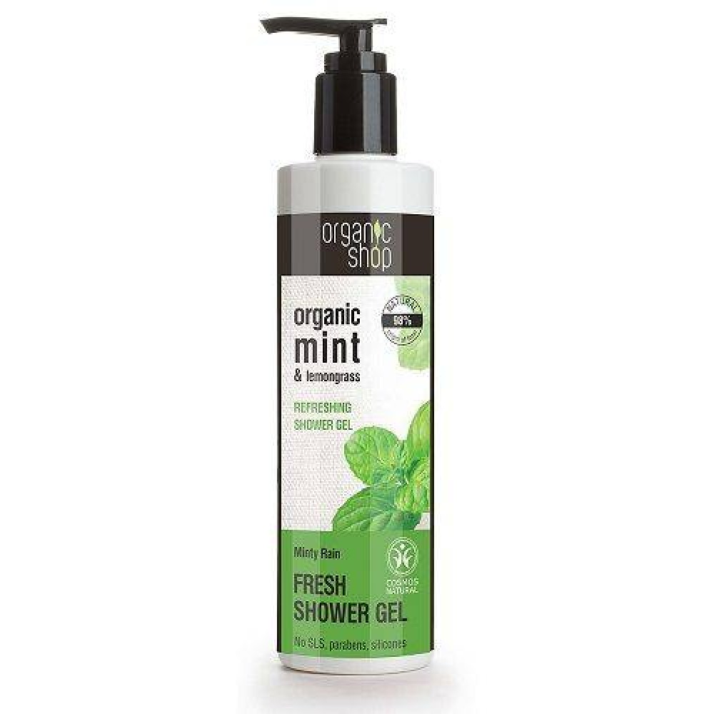Organic Shop | Organic Mint Shower Gel |  Αφρόλουτρο με Βιολογική Μέντα | 280ml