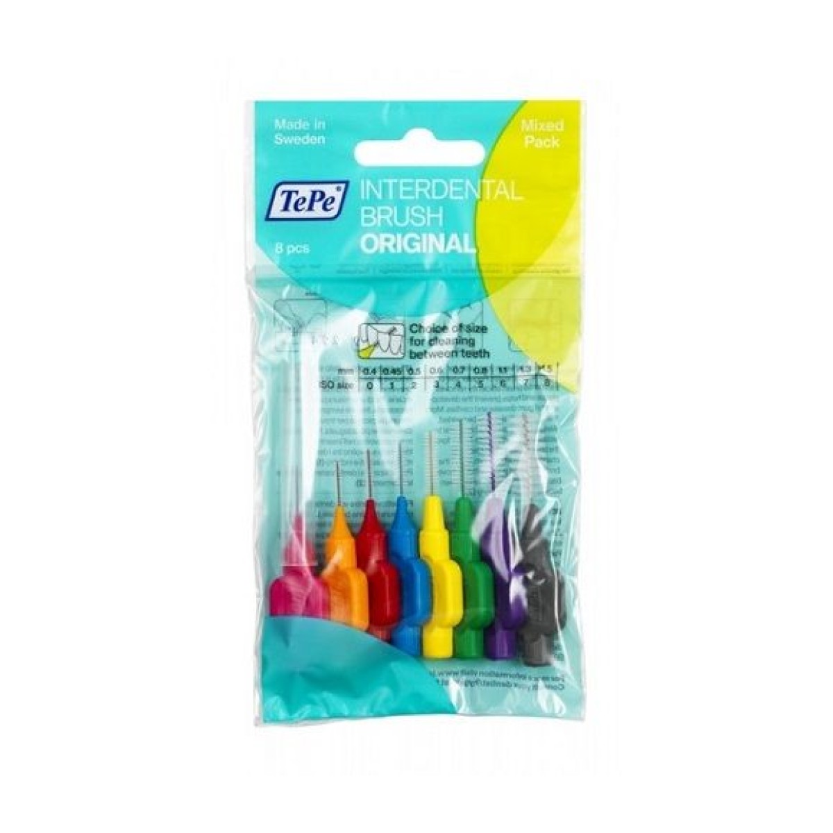 Tepe | Mixed Interdental Brushes All Sizes| Μεσοδόντια Βουρτσάκια  | 8τμχ