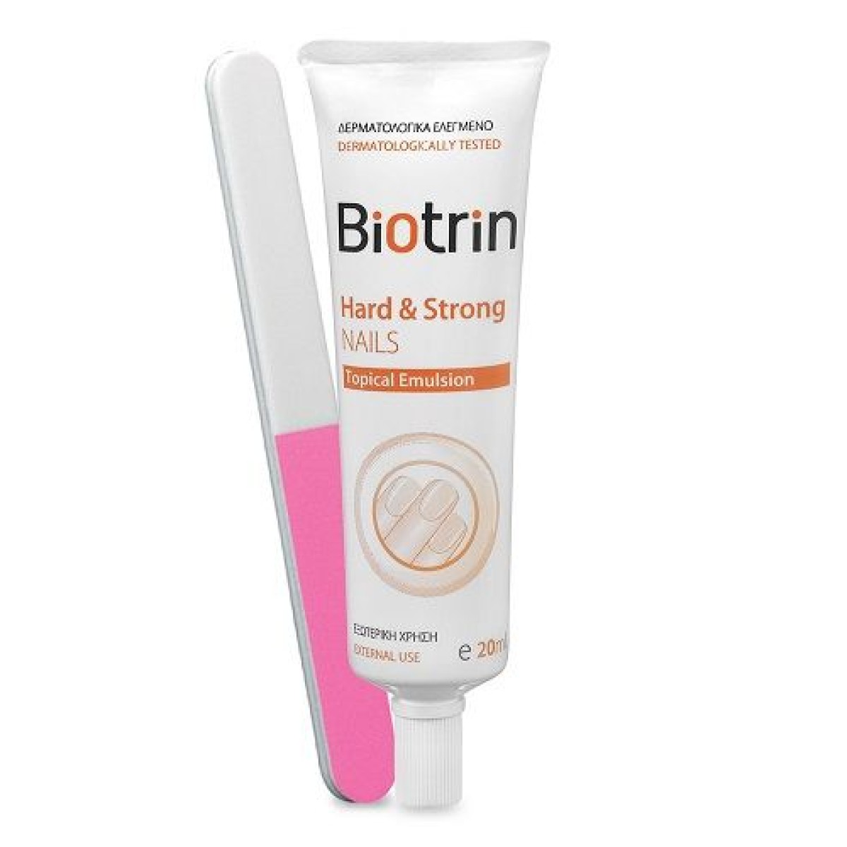 Hydrovit | Biotrin Hard & Strong Nails Topical Emulsion | Ενυδατικό Σκληρυντικό Νυχιών | 20ml