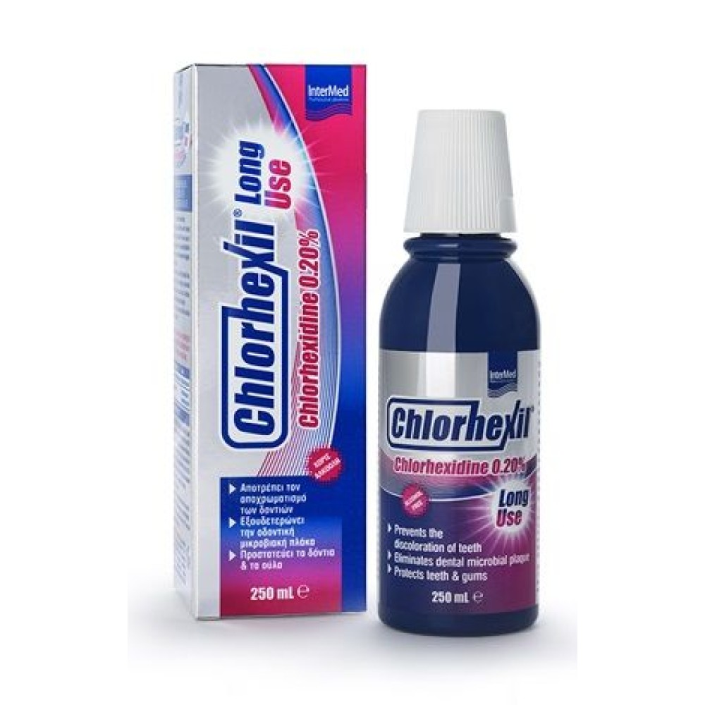 Intermed |  Chlorhexil 0.20% Mouthwash Long Use |  Στοματικό Διάλυμα για Αντιμικροβιακή Προστασία |250ml