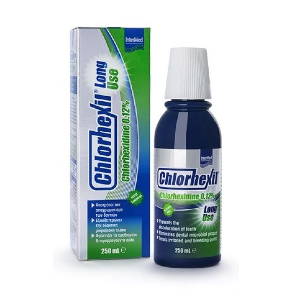 Intermed |  Chlorhexil 0.12% Mouthwash Long Use |  Στοματικό Διάλυμα για Αντιμικροβιακή Προστασία |250ml