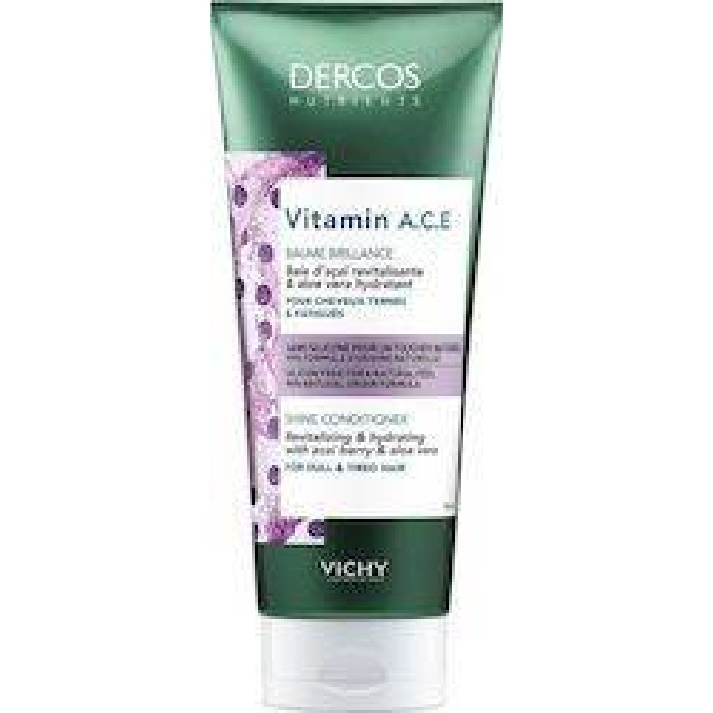 Vichy| Dercos Nutrients Vitamin A.C.E. Conditioner| Λάμψης Για Θαμπά Και Άτονα Μαλλιά |200ml
