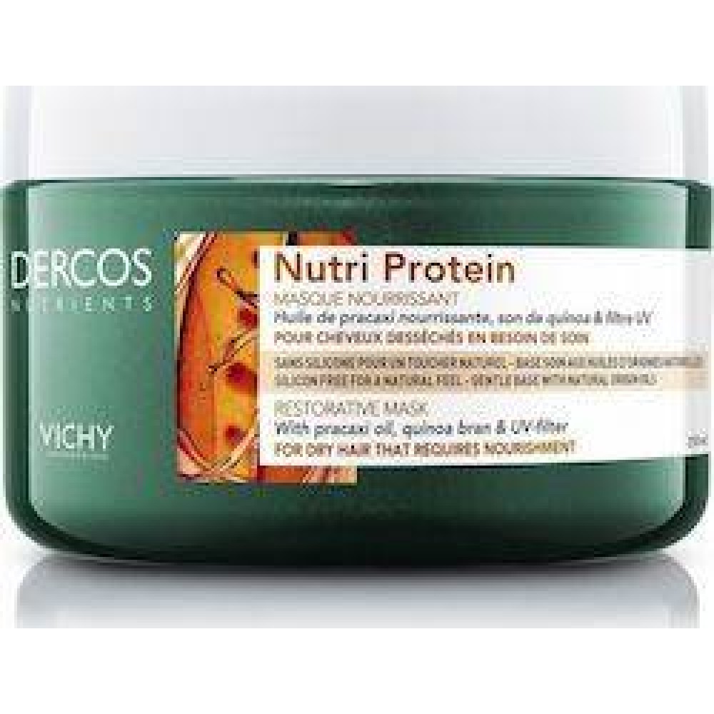 Vichy| Dercos Nutri Protein Restorative Mask| Θρεπτική Μάσκα Αναδόμησης για Ξηρά Μαλλιά| 250ml