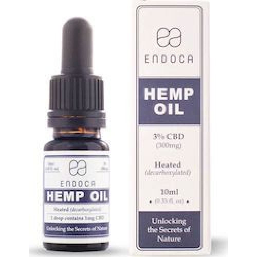 Endoca | Hemp oil 3% CBD | Έλαιο Κάνναβης (300mg) | 10ml