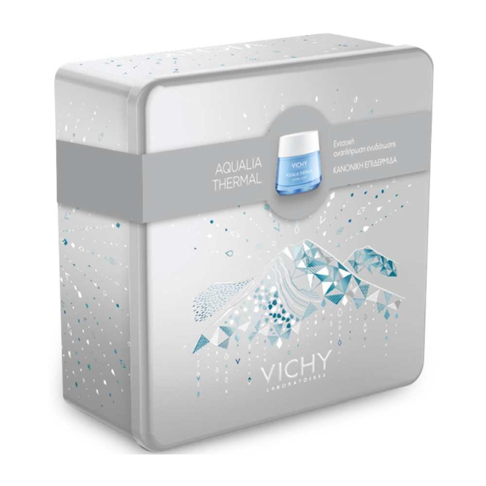 Vichy | XMAS BOX | Aqualia Thermal - Light | Κρέμα Ημέρας Εντατικής Ενυδάτωσης - Ελαφριά Υφή για Κανονικές Επιδερμίδες | 50ml