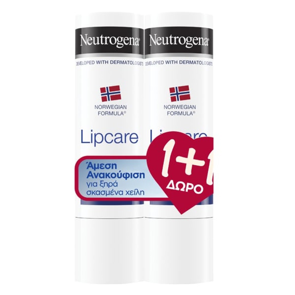 Neutrogena | Norwegian Formula | Ενυδατικό Στικ Χειλιών 1+1 ΔΩΡΟ | 4,8gr