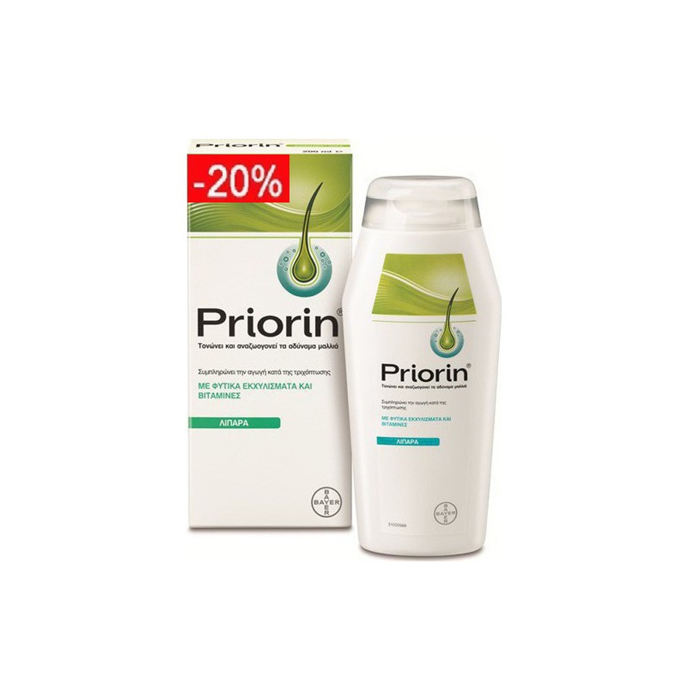 Priorin | Shampoo For Oily Hair | Σαμπουάν για Λιπαρά Μαλλιά | 200ml