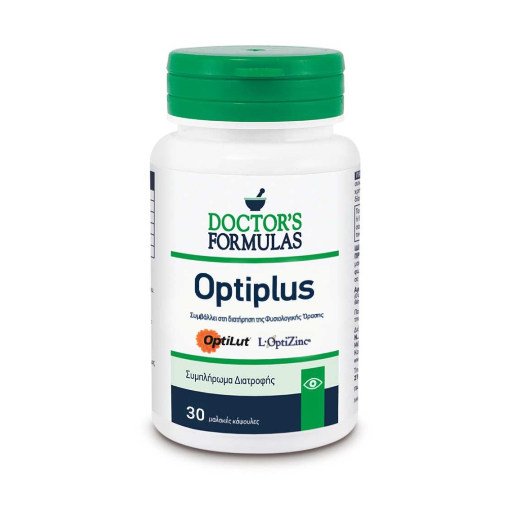 Doctor's Formulas | Optiplus | Φόρμουλα για τη Διατήρηση της Φυσιολογικής Όρασης | 30 Tabs