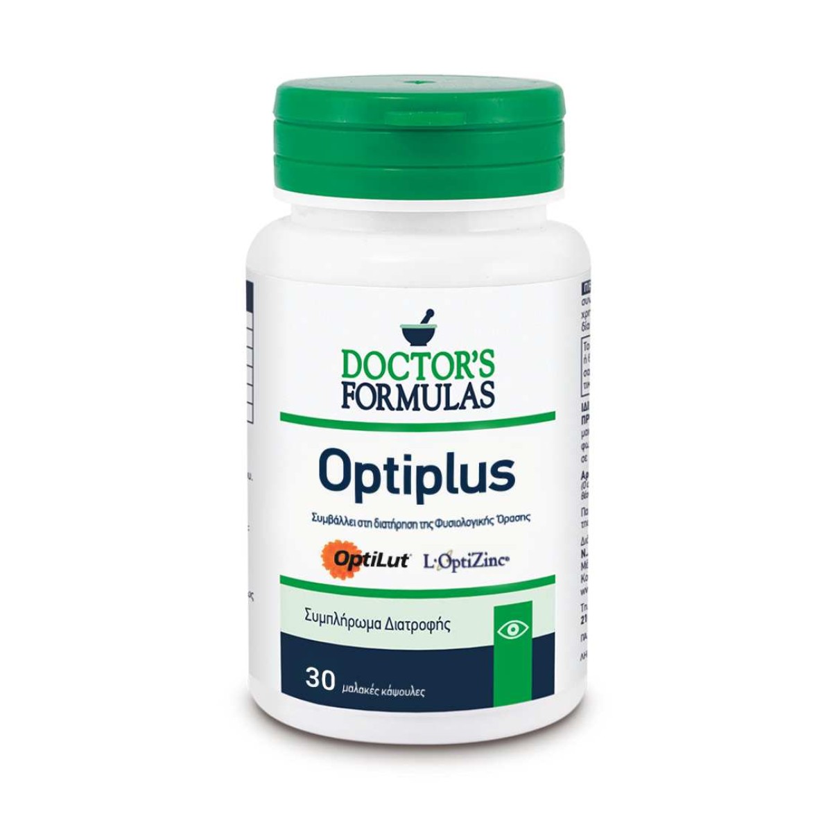 Doctor\'s Formulas | Optiplus | Φόρμουλα για τη Διατήρηση της Φυσιολογικής Όρασης | 30 Tabs