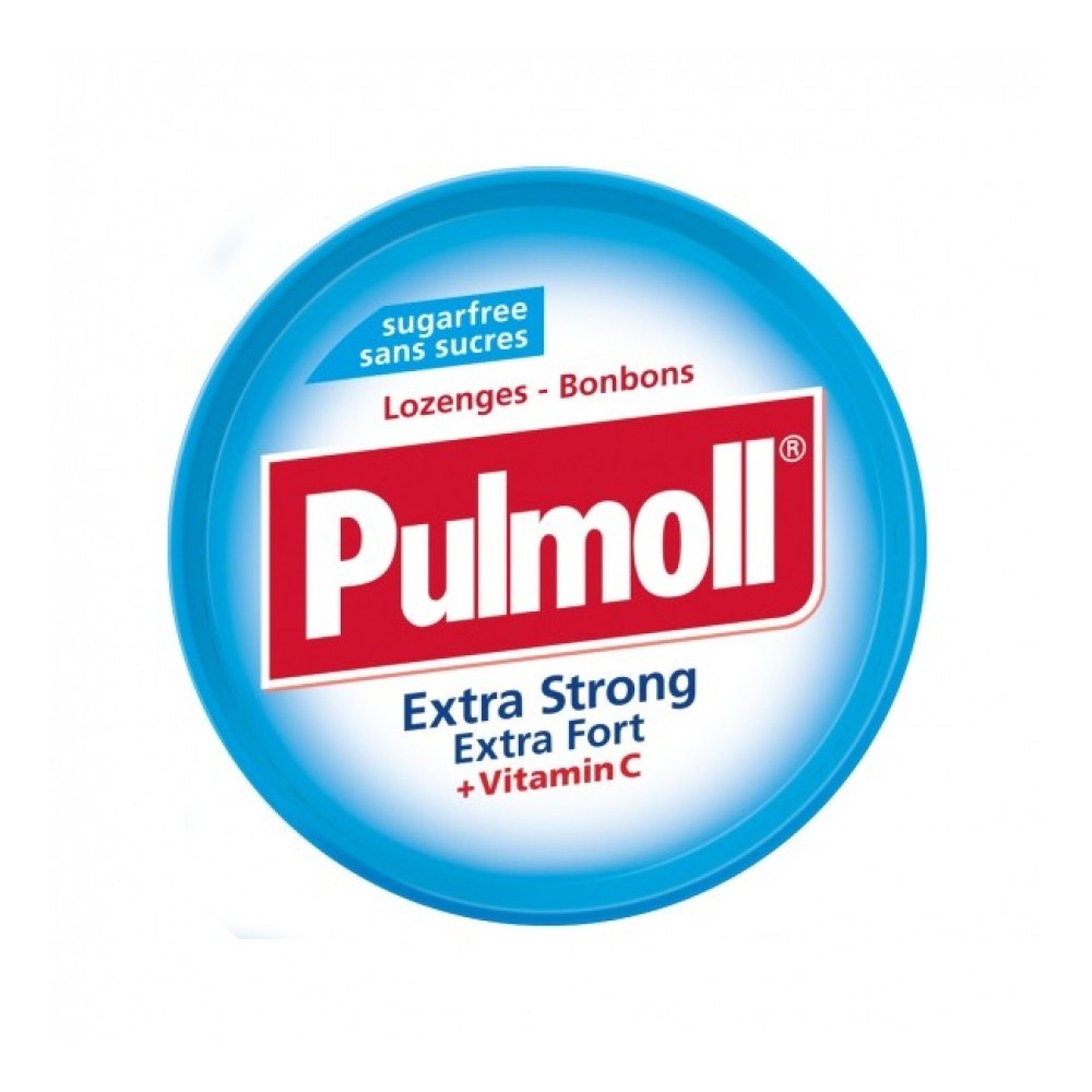 Pulmoll | Καραμέλες Extra Strong με Μέντα & Βιταμίνη C | 45gr