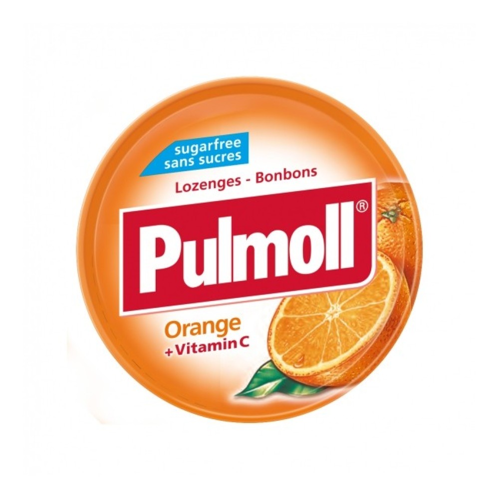 Pulmoll | Καραμέλες με Πορτοκάλι & Βιταμίνη C | 45gr