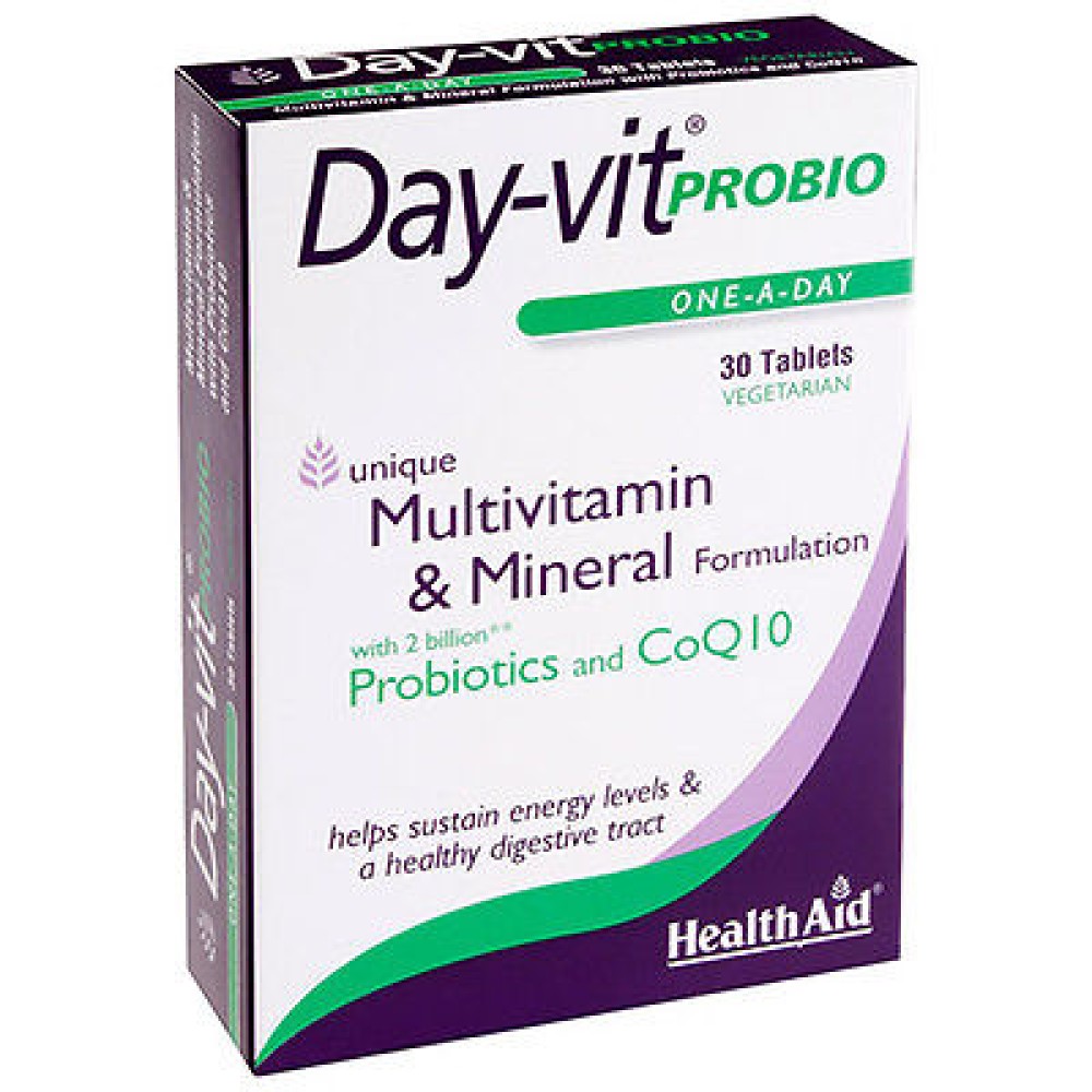 HealthAid | Day-vit Probio | Συνδυασμός Βιταμινών & Προβιοτικών | 30tabs