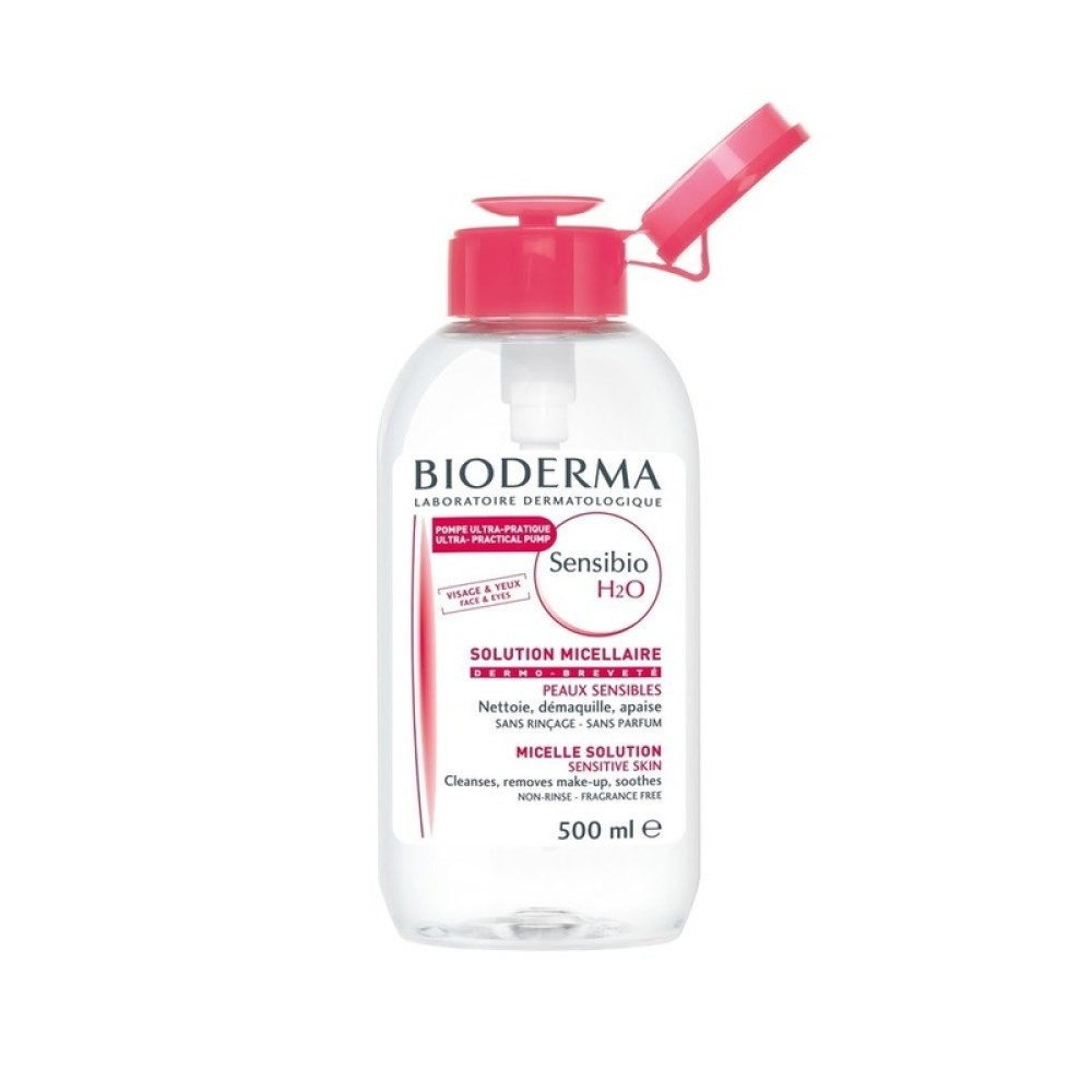 Bioderma | Sensibio H2O | Ήπιο Διάλυμα Καθαρισμού για Ευαίσθητο Δέρμα με Αντλία | 500ml