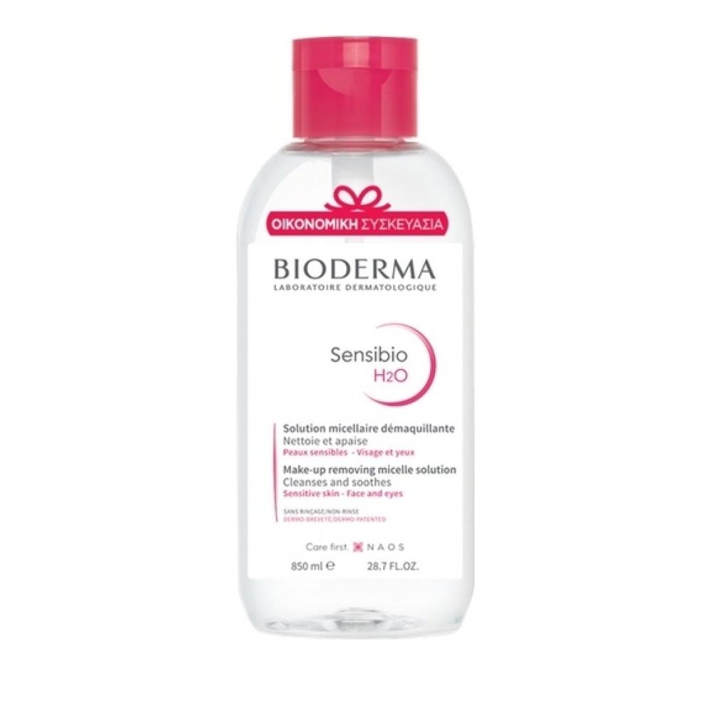 Bioderma | Sensibio H2O | Ήπιο Διάλυμα Καθαρισμού για Ευαίσθητο Δέρμα με Αντλία | 850ml