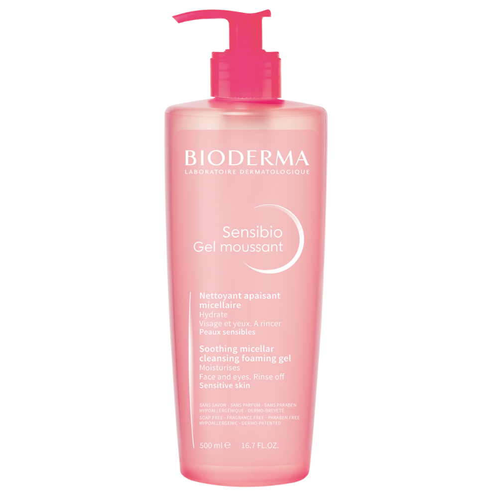 Bioderma | Sensibio Gel Moussant | Καθαρίζει και αφαιρεί το μακιγιάζ | 500ml