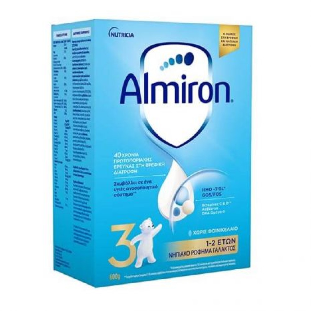 Nutricia | Almiron 3 | Νηπιακό Ρόφημα Γάλακτος 1-2 Ετών | 600g