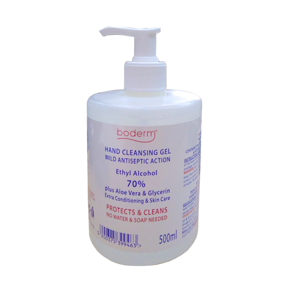 Boderm | Hand Cleansing Gel | Ethyl Alcohol 70% | 500ml