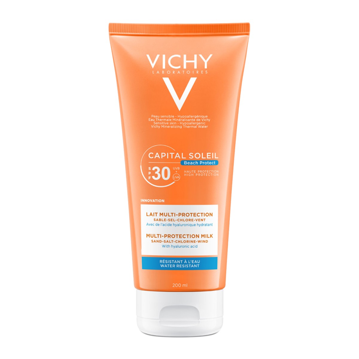 Vichy | Capital Soleil Beach Protect SPF30 Multi-Protection Milk Αντηλιακό Γαλάκτωμα Πολλαπλής Προστασίας για Πρόσωπο/Σώμα  |200ml