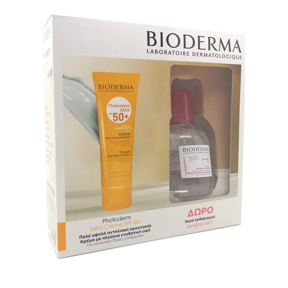 Bioderma | Promo Photoderm MAX Cream SPF50+ 40ml & ΔΩΡΟ Νερό Καθαρισμού Sensibio Η2Ο 100ml