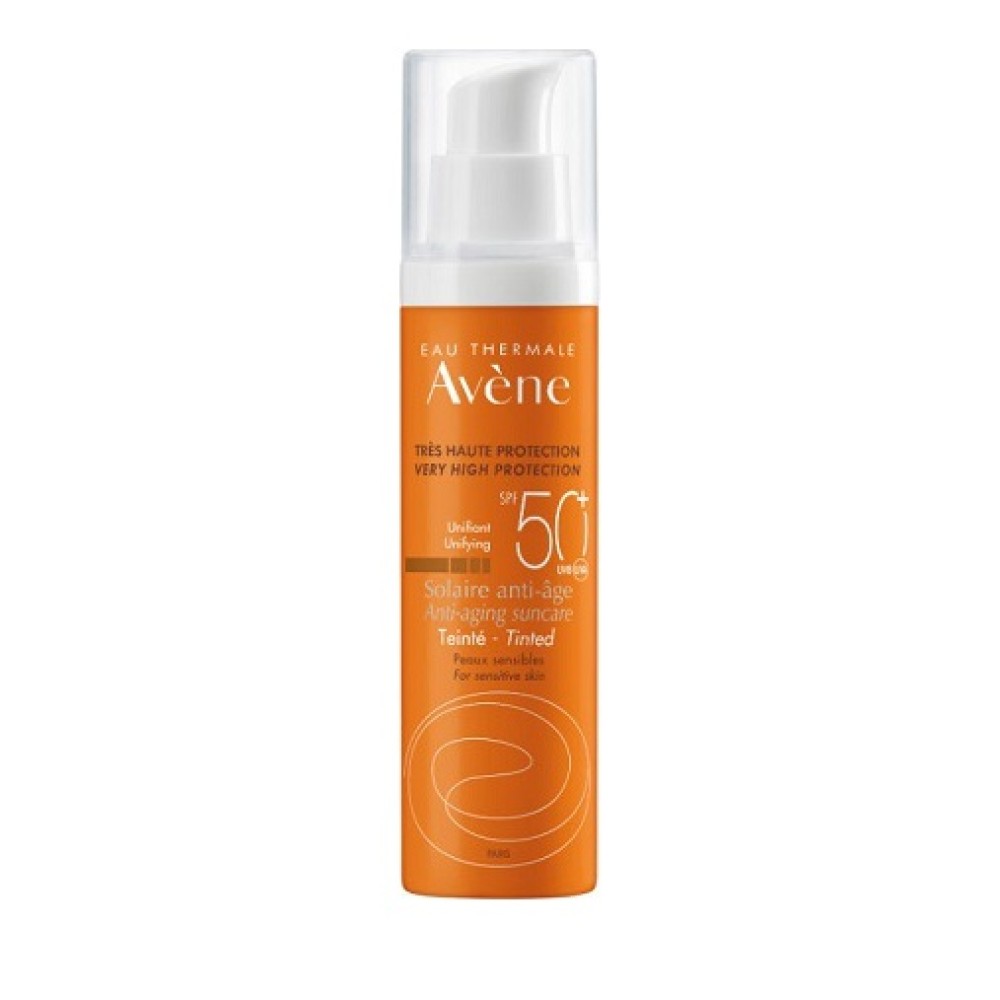 Avene |Solaire Anti Age Teinte SPF50+, Αντιγηραντική Αντηλιακή Κρέμα Προσώπου με Χρώμα | 50ml