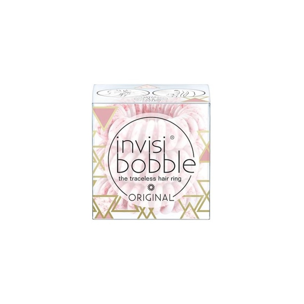 Invisibobble | Marblelous Collection | Original Hair Ring Λαστιχάκι Μαλλιών | Pink | 3τμχ