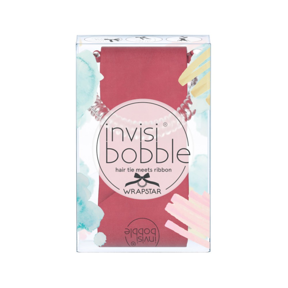Invisibobble | Wrapstar Λαστιχάκι Μαλλιών με Κορδέλα | Machu Peachu