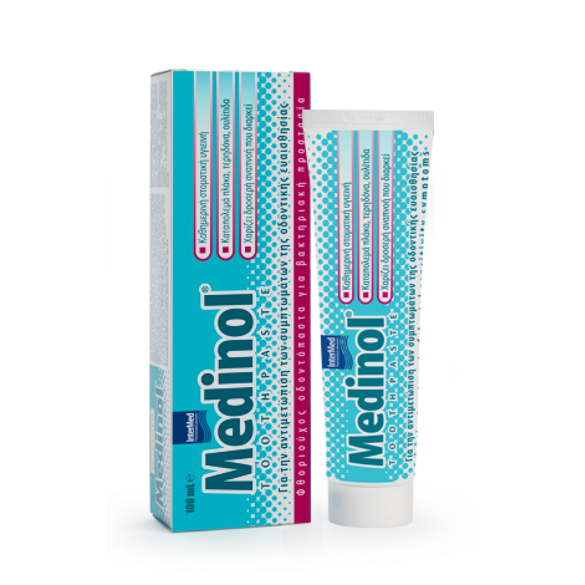 Intermed | Medinol Toothpaste Φθοριούχος καθημερινή οδοντόπαστα | 100ml