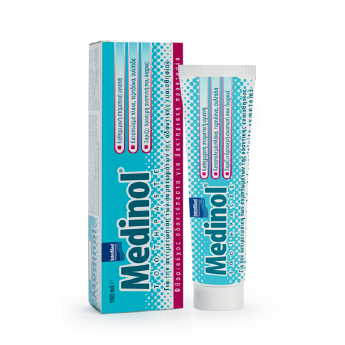 Intermed |Medinol Toothpaste Φθοριούχος καθημερινή οδοντόπαστα | 100ml